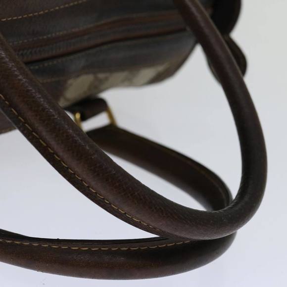 GUCCI GG Supreme Web Sherry Line Hand Bag PVC Beige Red Green Auth 67336 - Picture 7 of 16